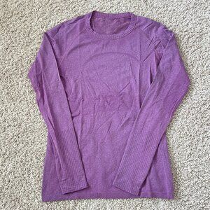 Lululemon Swiftly Tech Long Sleeve Athletic Shirt Purple Size 8